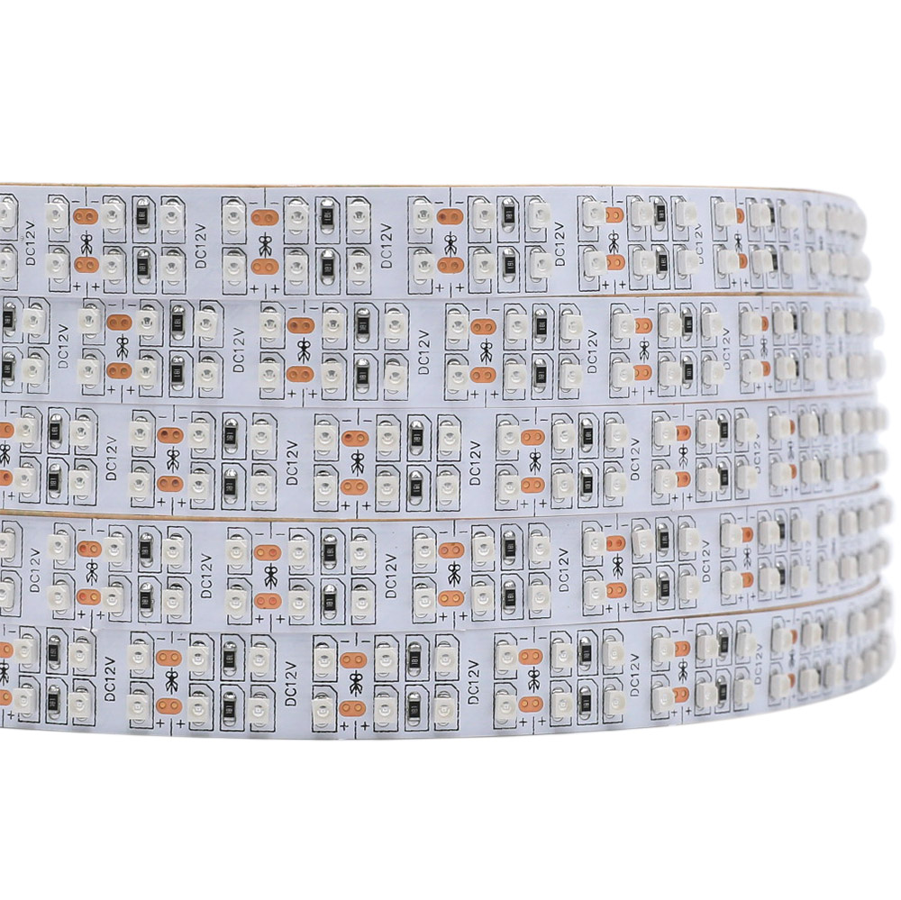 DC12/24V 3528SMD 395-405nm UV Black Light 1200LEDs Double Rows Flex LED Strips, Apply for Christmas lighting